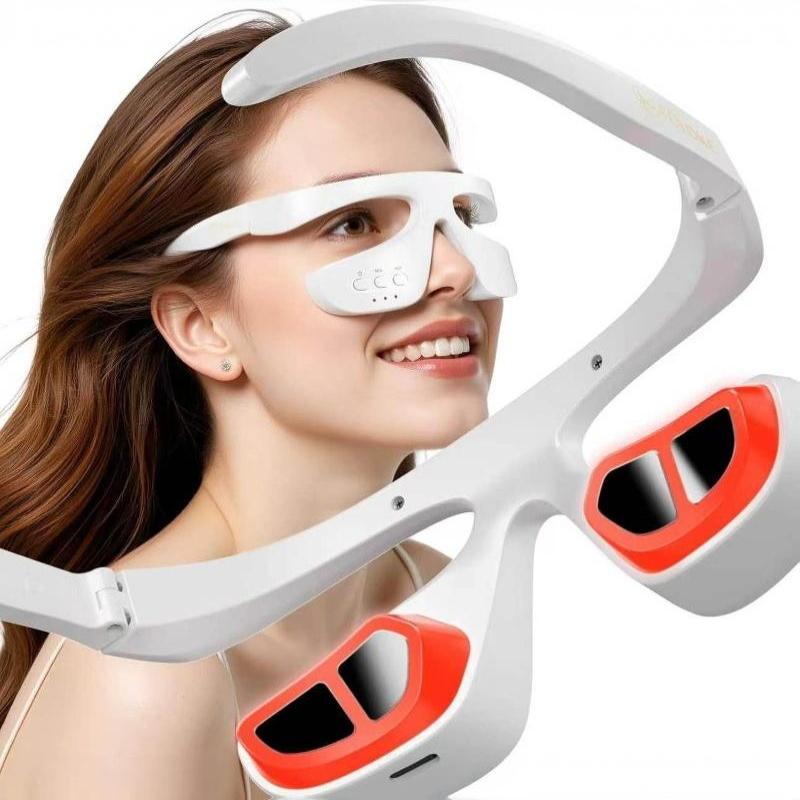 Light Therapy Glasses - 휴대용 스마트 눈 마사지기 3D 레드