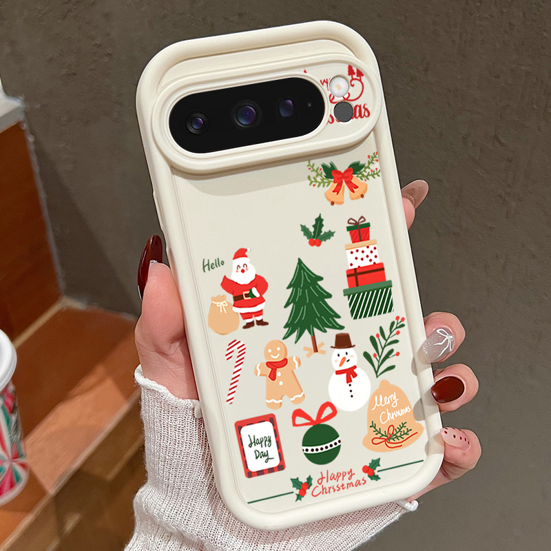 해피 크리스마스 패턴 소프트 TPU 폰 케이스 (구글  - Google Pixel 8A 리뷰 및 가격