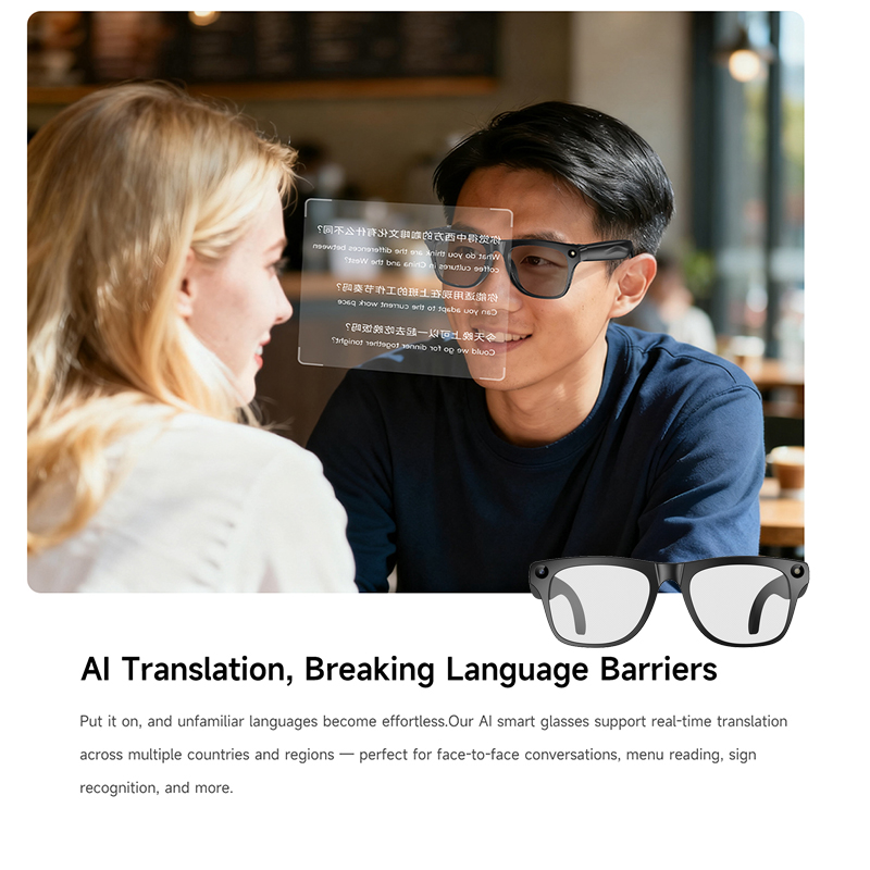 4K UHD 스마트 번역 안경 AI 대화 AI 음성 비 - Smart Glasses Lens 리뷰 및 가격